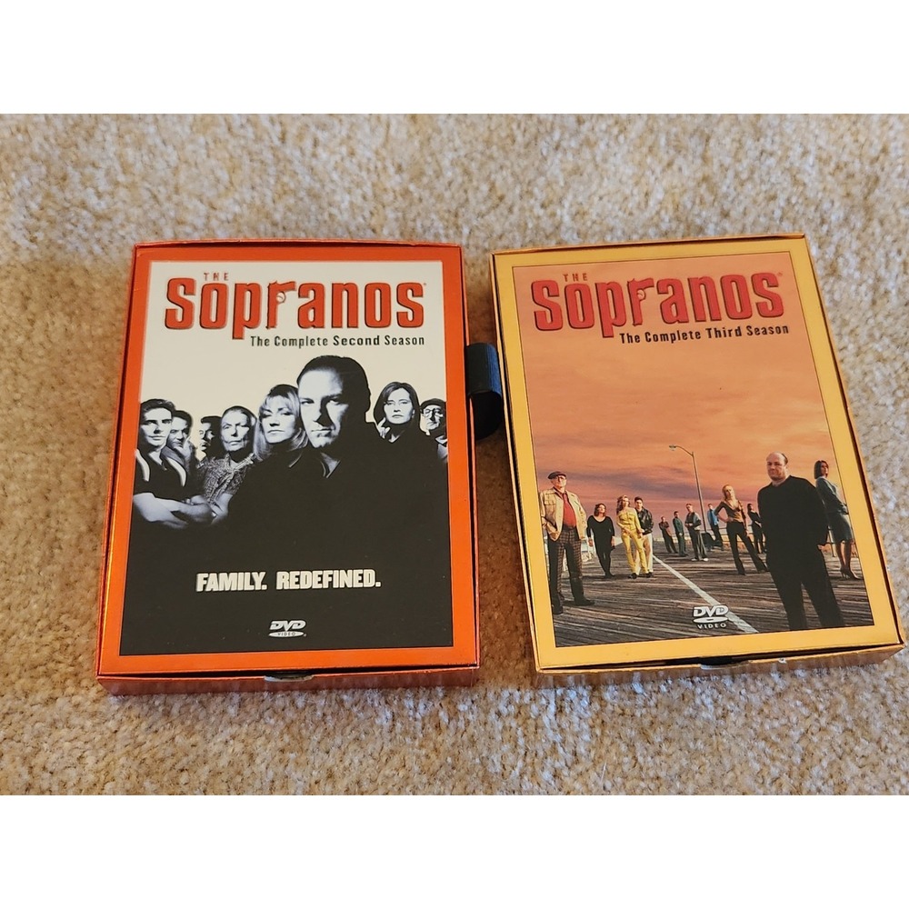 The Sopranos Complete Seasons 2 & 3 DVD Box Set Lot HBO TV